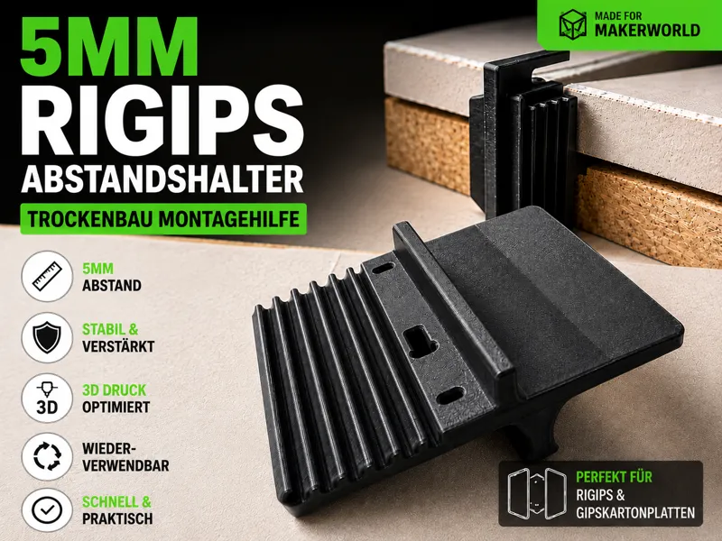 Abstandshalter für Rigipsplatten – Trockenbauhilfe