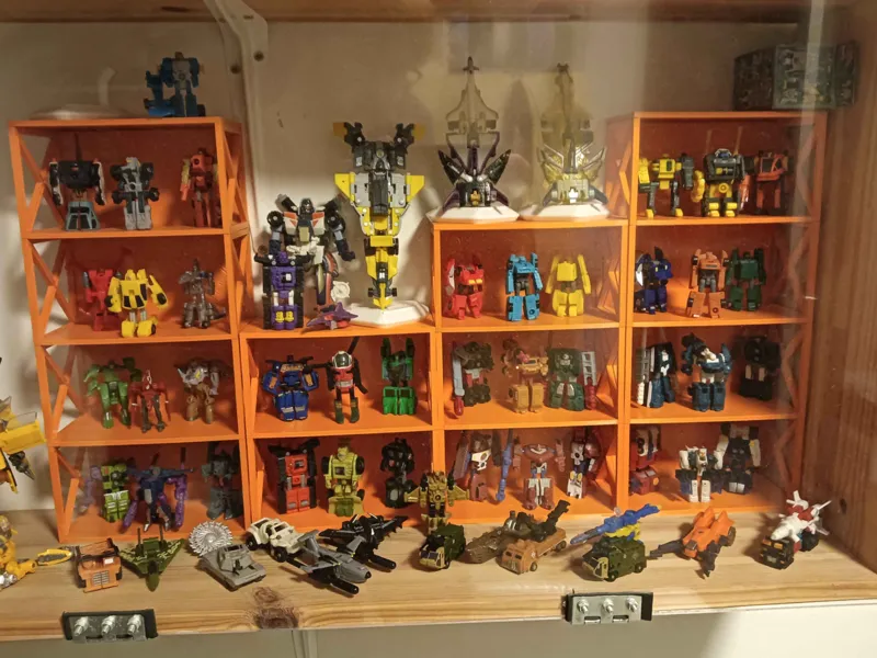 transformers minicon display shelves