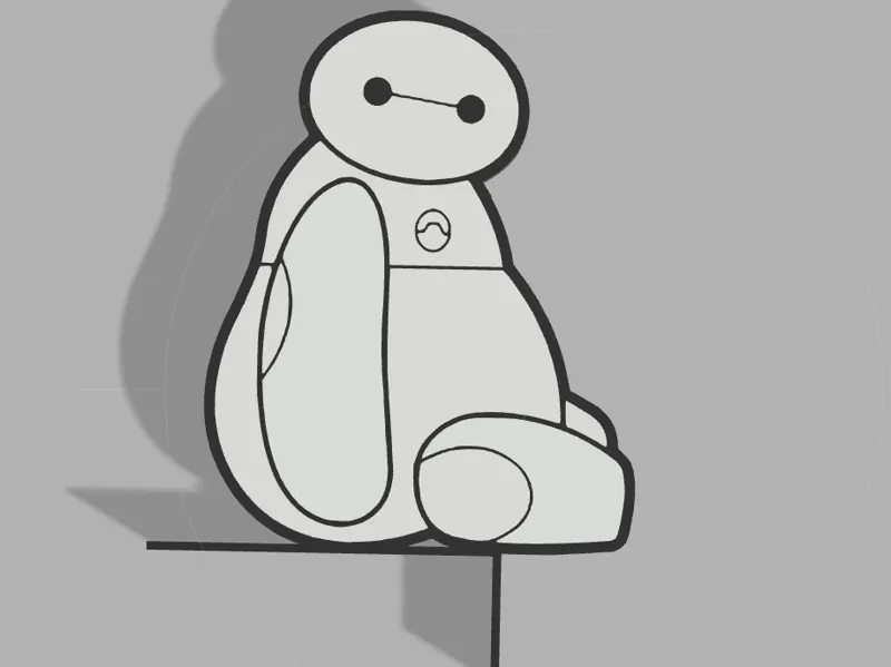 Baymax Türrahmen Dekoration