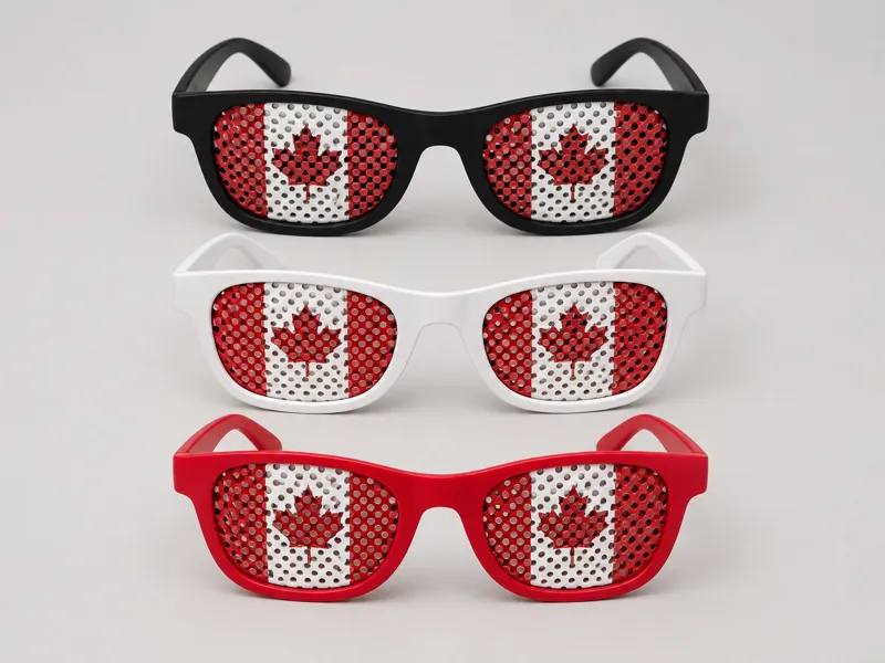 Canada Fan Glasses Flag