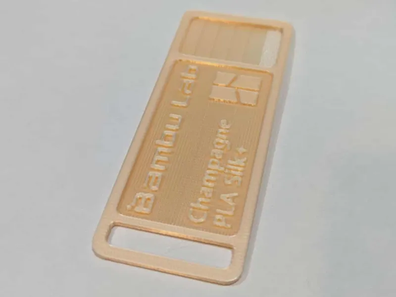 Bambu PLA Silk+ Filament Sample Cards