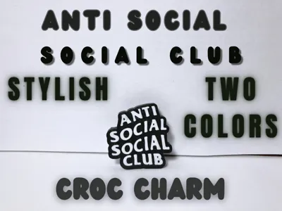 Anti Social Social Club Croc Charm