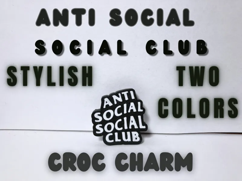 Anti Social Social Club Croc Charm