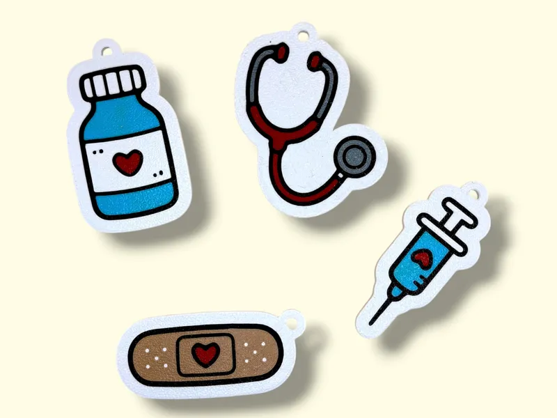 Medical - Nursing - Doctor Keychain Set