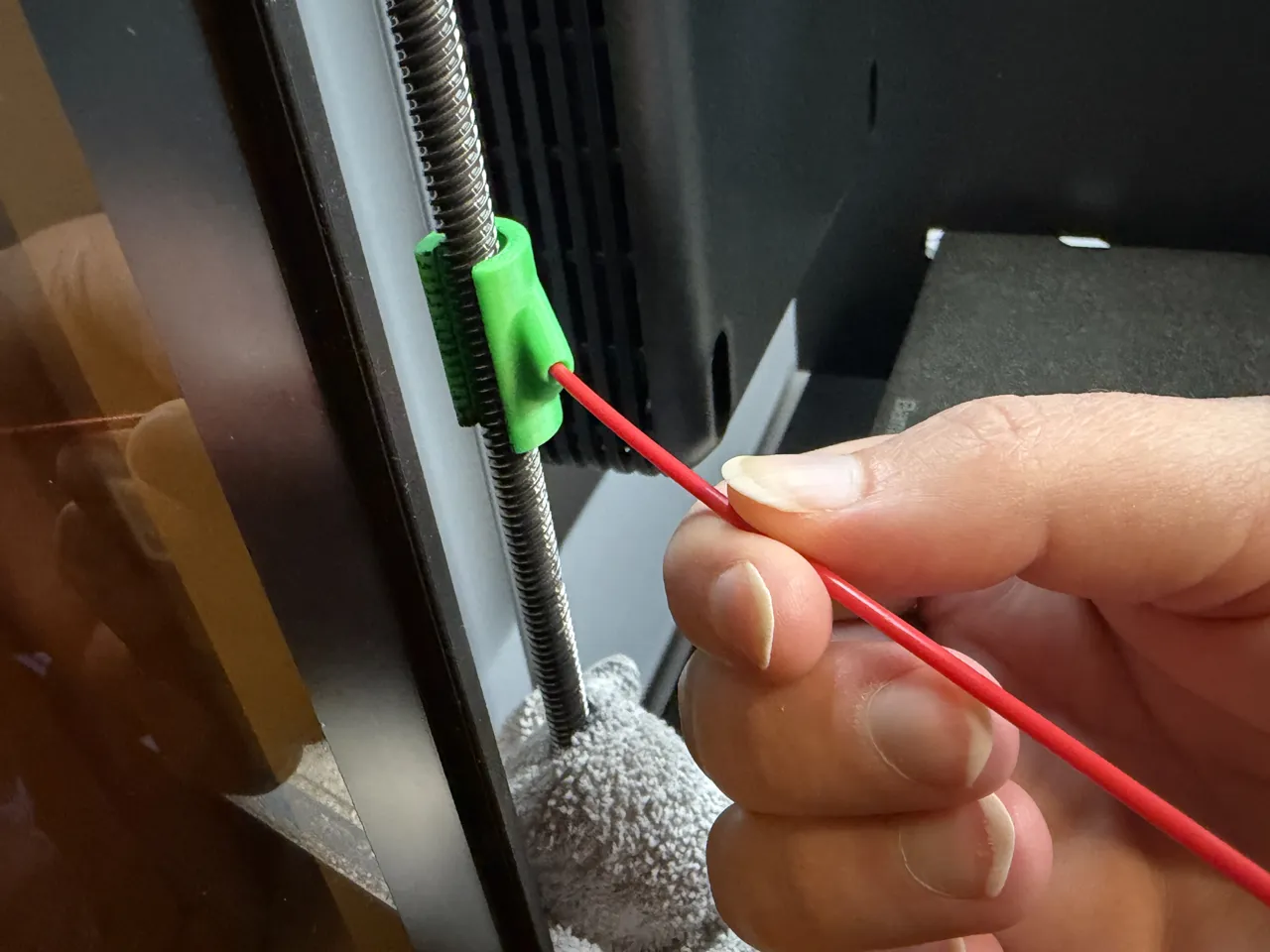 Reinigungsaufsatz zur Spindelreinigung Z-Achse view 2