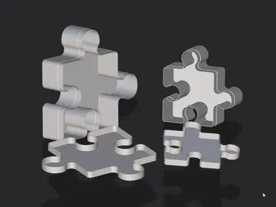 Puzzle Piece Storage Box – Vase Mode Edition