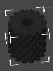 Knurled handle for M2 nut