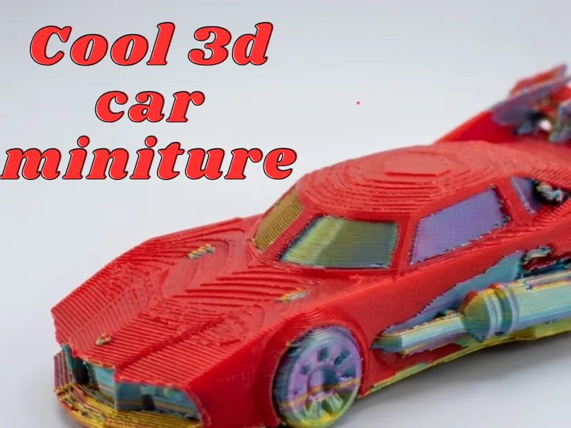 Cool 3d car miniture
