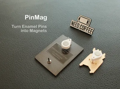 PinMag – Enamel Pin to Fridge Magnet Adapter