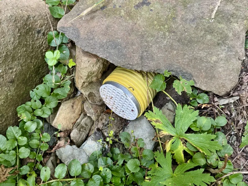 Rigid cover for DN100 tube with big holes