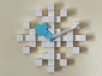 Minecraft Snowflake Clock - A1 Mini
