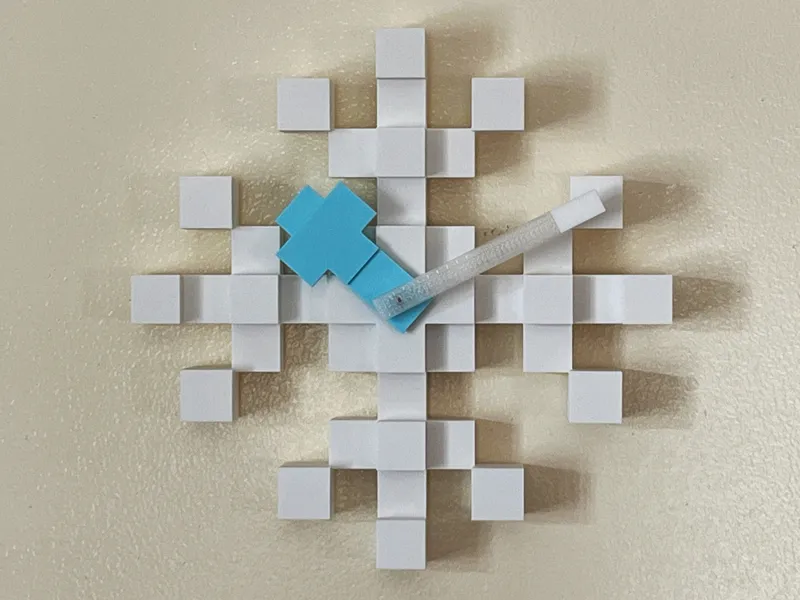 Minecraft Snowflake Clock - A1 Mini