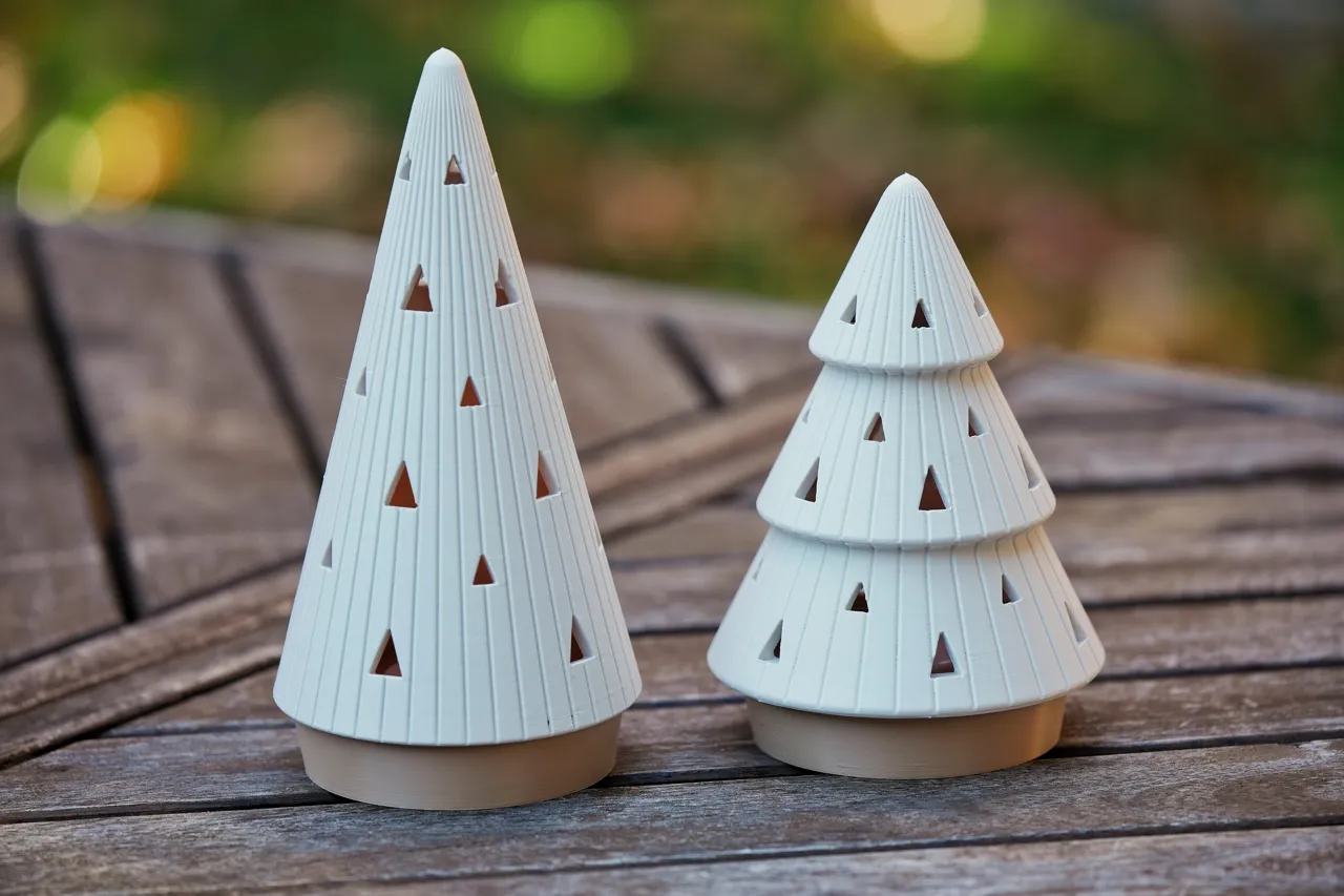 Modern Christmas Tree Tea Light Holder view 2
