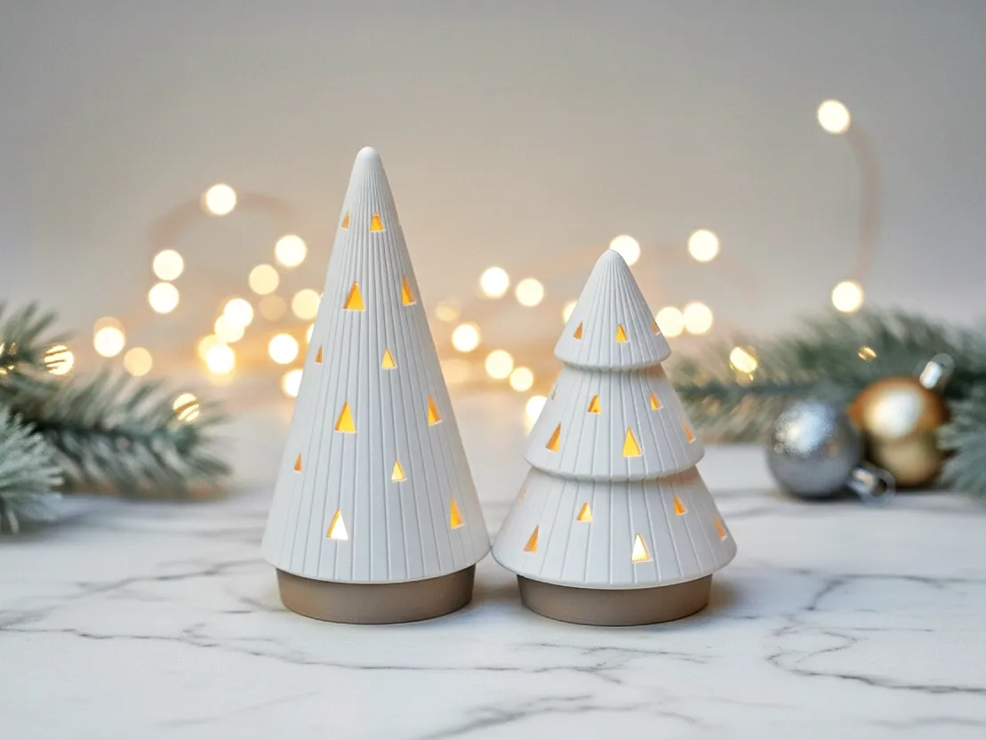 Modern Christmas Tree Tea Light Holder by watchthemaker MakerWorld ...