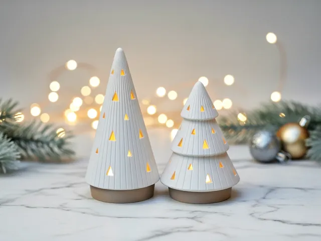 Modern Christmas Tree Tea Light Holder