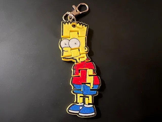 Bart Simpson Flexi Key/Bag Chain