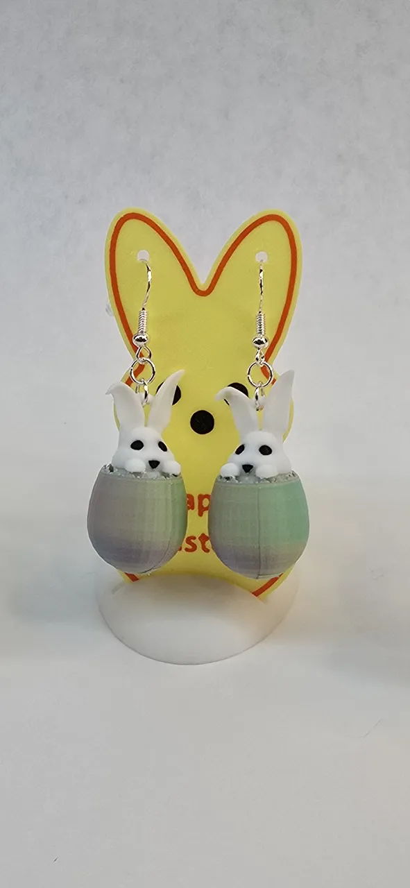 Easter Earring Display Card and Stand view 3