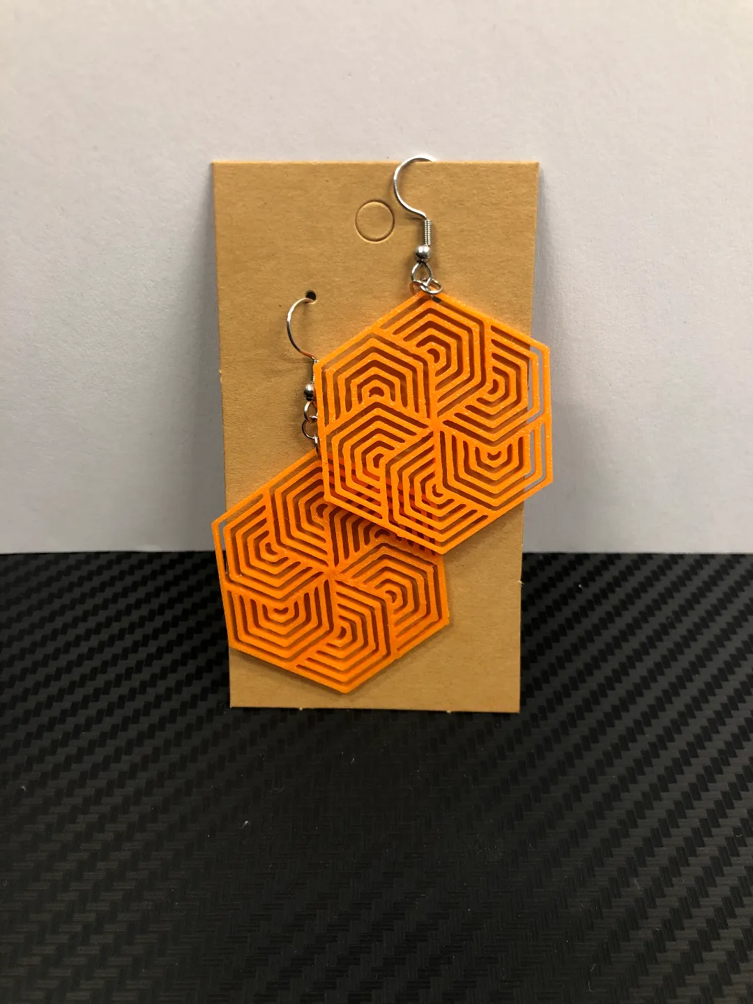 Mandala #8 earrings view 2