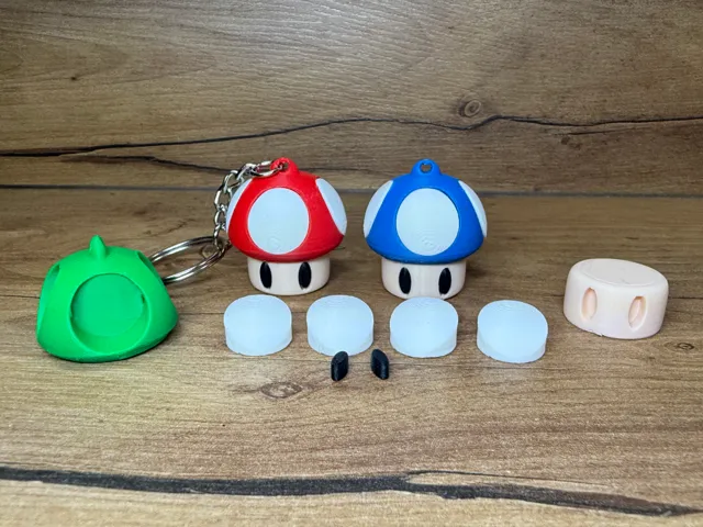 Champignon Mario Porte-clés sans AMS