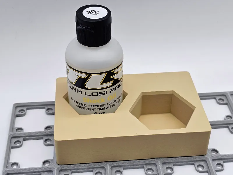 Team Losi Racing 4oz bottle holder for gridfinity