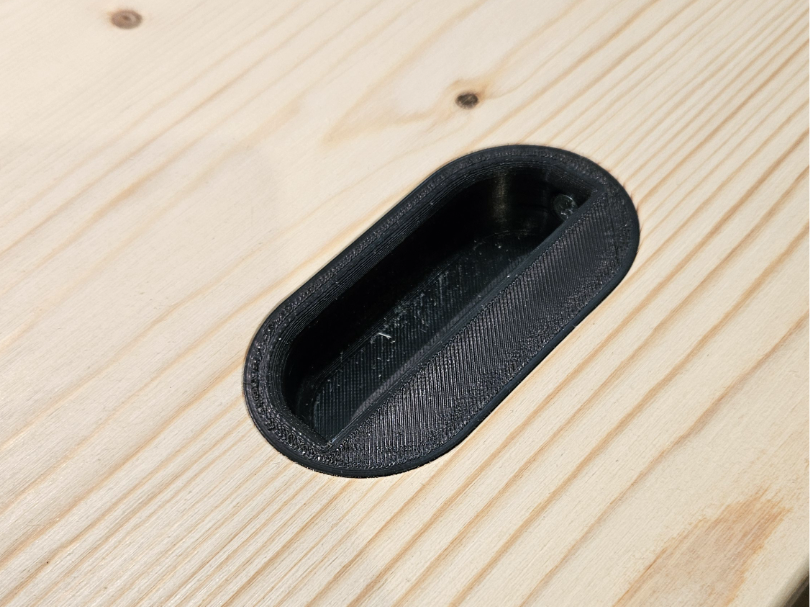 Flush Mounted Drawer Handle
