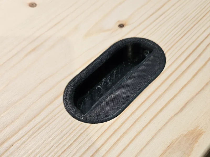 Flush Mounted Drawer Handle