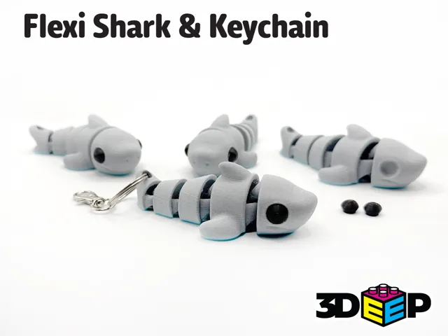 Flexi Shark & Keychain - No Supports
