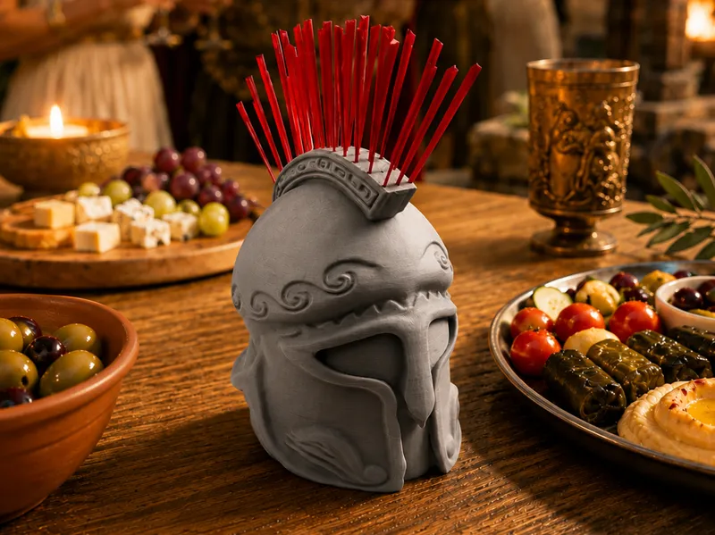 Trojan / Spartan Helmet Toothpick Holder