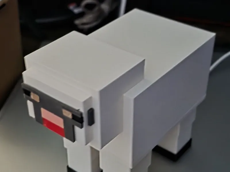 Minecraft Sheep 3D Lightbox