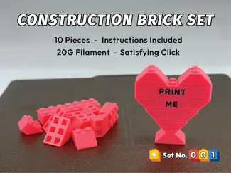 Starblocks "Be Mine"  Valentine's Candy Heart Set