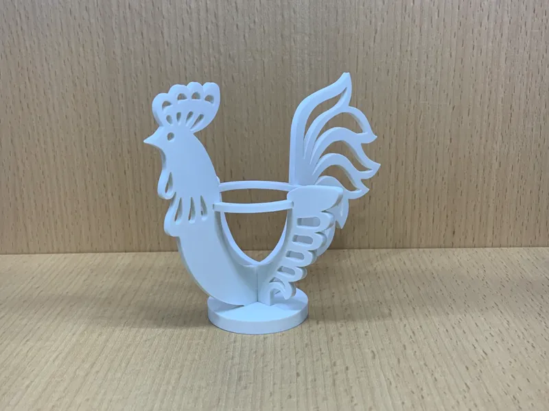 chicken silhouette 2D 3D