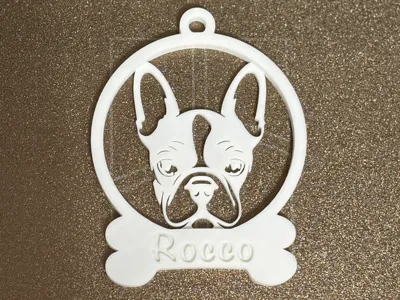 Personalised French Bulldog Ornament