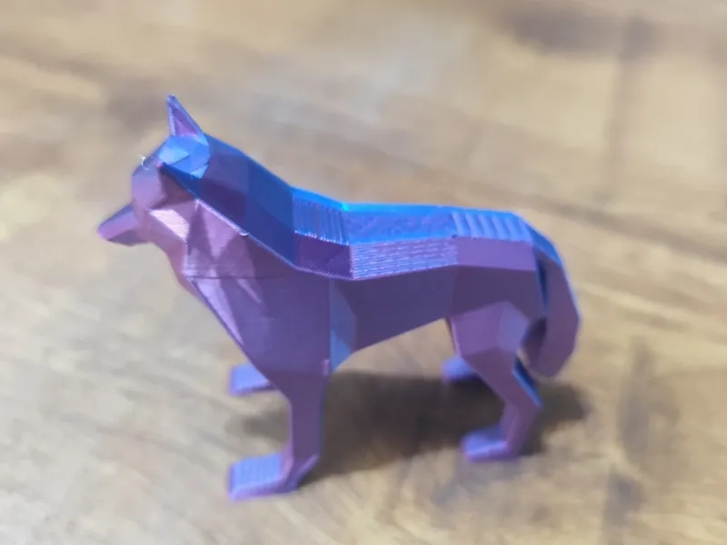 Low poly wolf