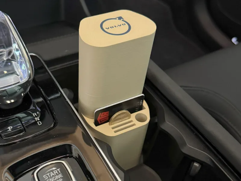Cup Holder Organizer w/ sunglass case - Volvo XC90