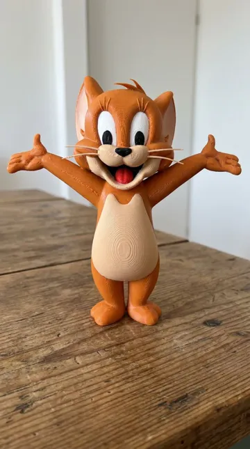 Accesorio para impresora 3D: Jerry Mouse 20 cm Multi-Part Model No AMS Required — vista de referencia 3