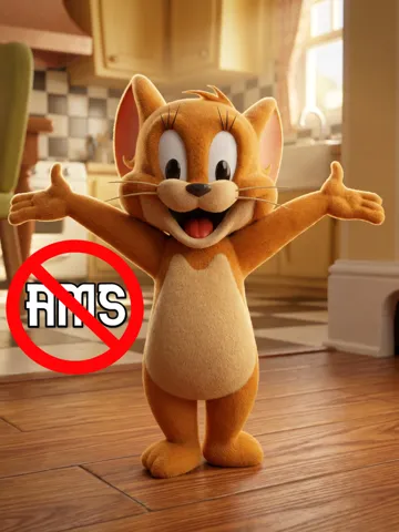 Accesorio para impresora 3D: Jerry Mouse 20 cm Multi-Part Model No AMS Required — vista de referencia 2