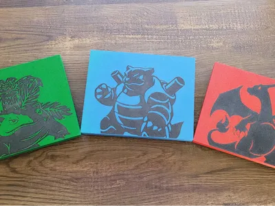 Steam Machine Plate - Charizard,Blastoise,Venusaur
