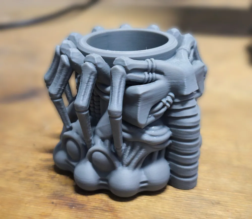Alien-Inspired Hive Nest LED Tea Light Holder - Free 3D Print Model ...