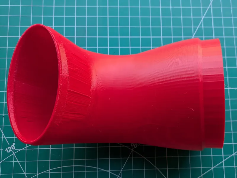 Oval to 6" HVAC duct adapter 