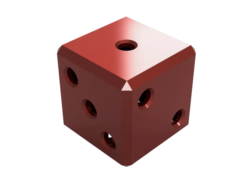 Hollow D6 Dice (with builtin support)