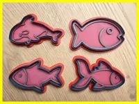 Emporte-pièces et tampons poisson pour pâte à modeler — photo 1