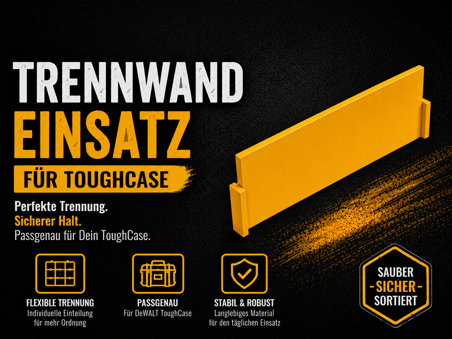 DeWALT ToughCase Trennwand-Einsatz(FLACH)