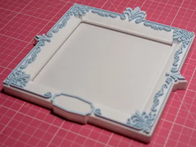 Ornament Baroque Square Picture Frame 13 x 13 cm 