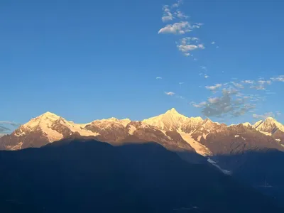 Sunlit Golden Mountain Lithophane