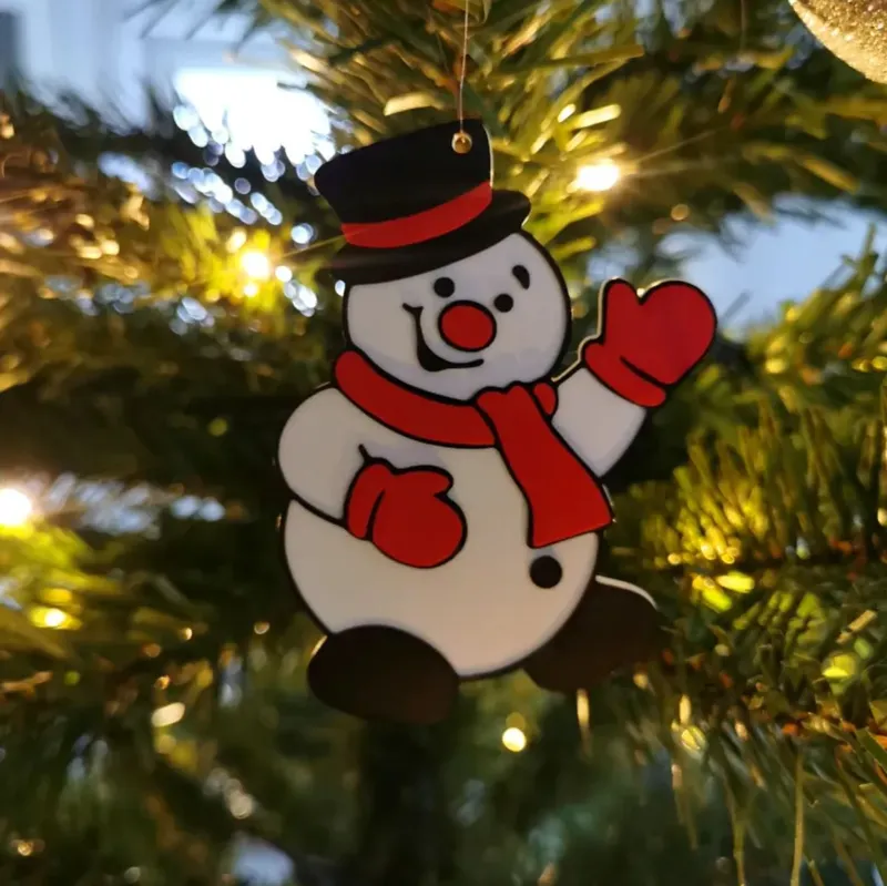 Snowman christmas tree decoration