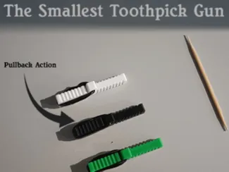 The Smallest Toothpick Gun