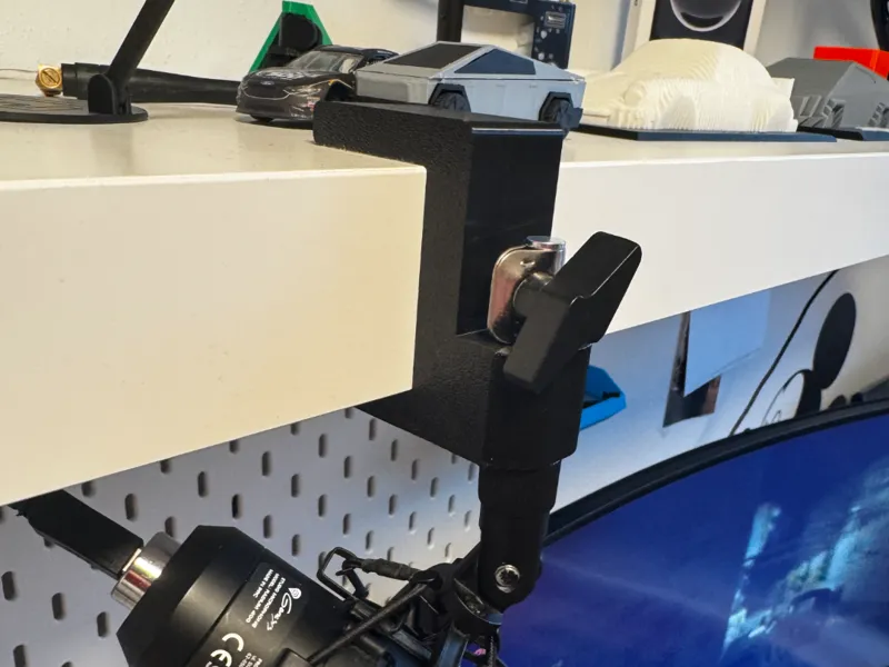 Ikea Lack Shelf Microphone Holder