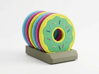 Coaster - 01 Donut (6 pieces)