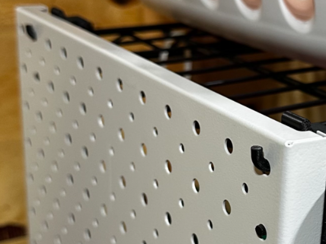 Pegboard Mount for Wire Shelving
