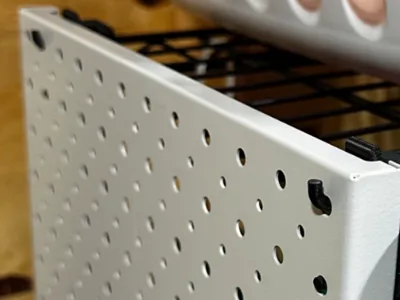 Pegboard Mount for Wire Shelving